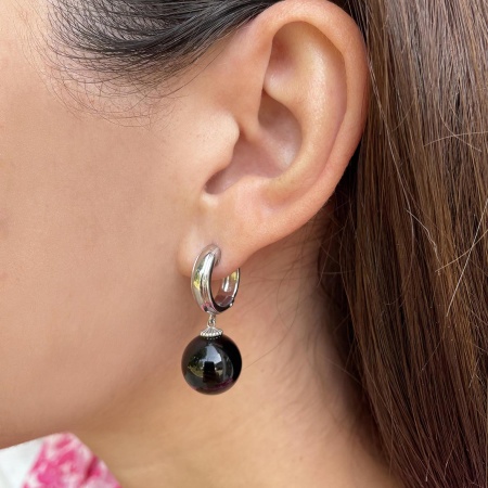 Купить оптом серьги из серебра с агатами 2340391415-20 от Krasnoe