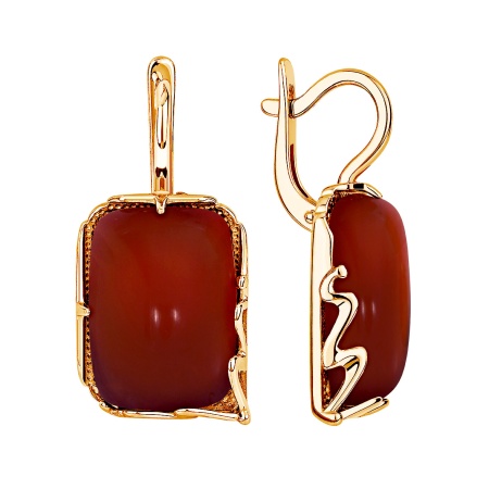 Купить оптом серьги из серебра с агатами 2320395164-31 от Krasnoe