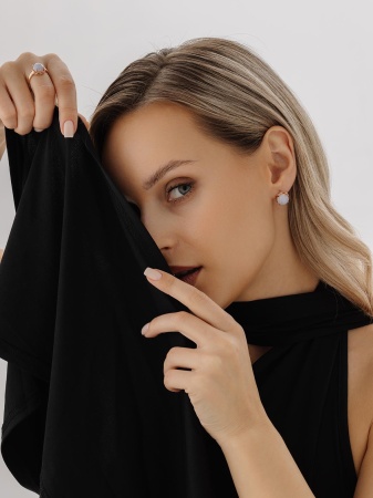 Купить оптом серьги из серебра с агатами 2320391864-84 от Krasnoe