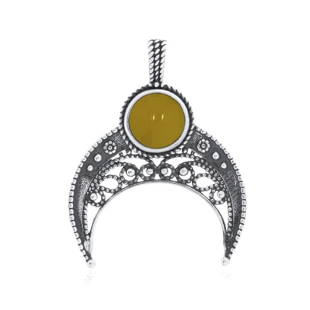 Купить оптом подвеска из серебра с агатом 3310391819-50 от Krasnoe