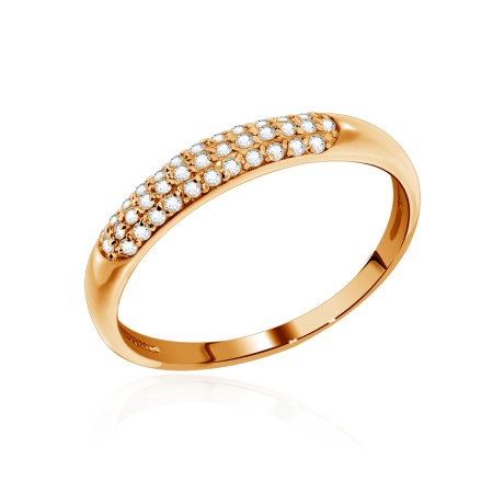 Купить оптом кольцо из серебра с фианитами 1320200167 от Krasnoe