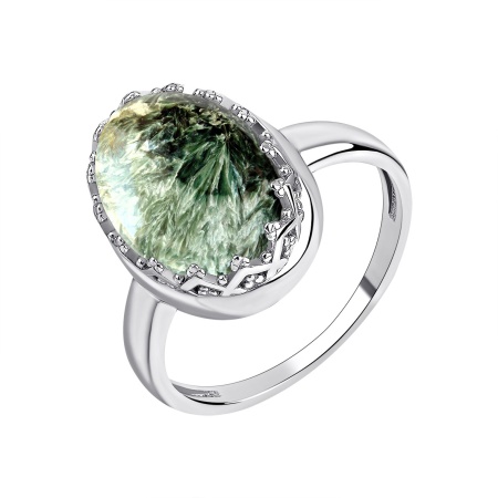 Оптом кольцо из серебра с серафинитом 1340921963 цена от Krasnoe Купить оптом кольцо из серебра с серафинитом 1340921963 от Krasnoe