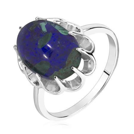 Купить оптом кольцо из серебра с азурмалахитом 1340565094 от Krasnoe
