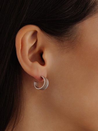 Купить оптом пусеты из серебра без вставок 2340405404 от Krasnoe