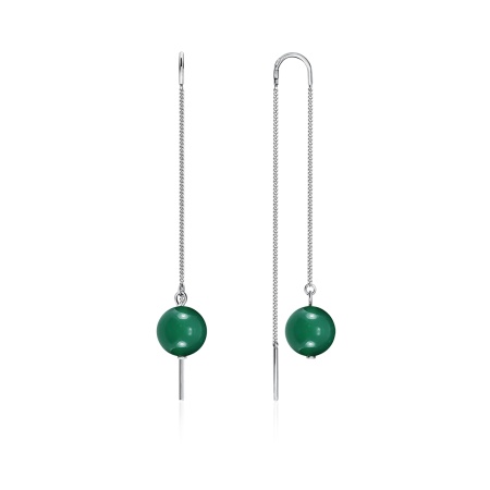 Купить оптом серьги из серебра с агатами 2340390710-6-60 от Krasnoe