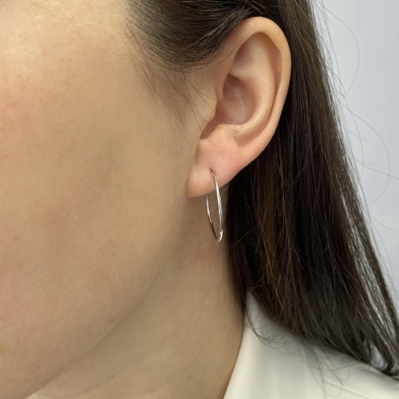 Купить оптом серьги из серебра без вставок 2340402822 от Krasnoe