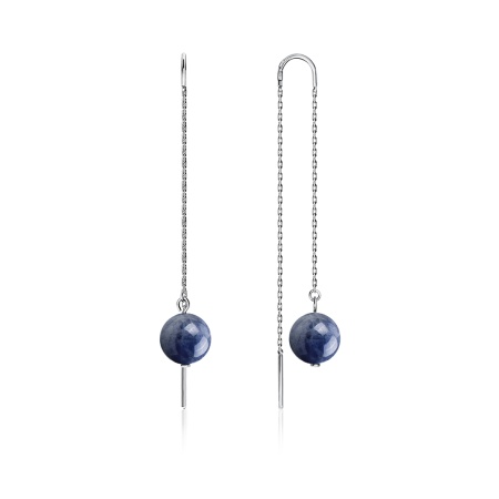 Купить оптом серьги из серебра с танзанитами 2340960712-9 от Krasnoe