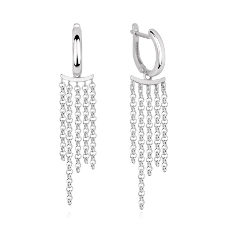 Купить оптом серьги из серебра без вставок 2340405655-4 от Krasnoe