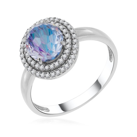 Купить оптом кольцо из серебра с фианитами 1340201561л-70 от Krasnoe