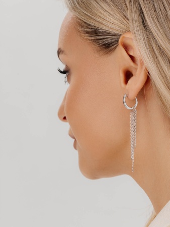 Купить оптом серьги из серебра без вставок 2340405655-16 от Krasnoe