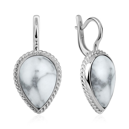 Купить оптом серьги из серебра с кахолонгами 2340К05902 от Krasnoe