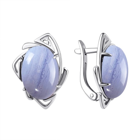 Купить оптом серьги из серебра с агатами 2340391993-84 от Krasnoe